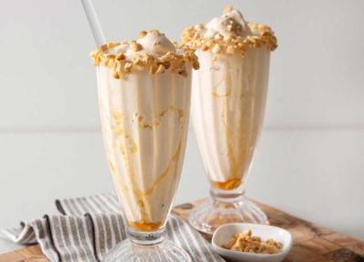 طرز تهیه میلک شیک بادام زمینی به سبک بازاری و بسیار خوشمزه طرز تهیه میلک شیک بادام زمینی به سبک بازاری و بسیار خوشمزه